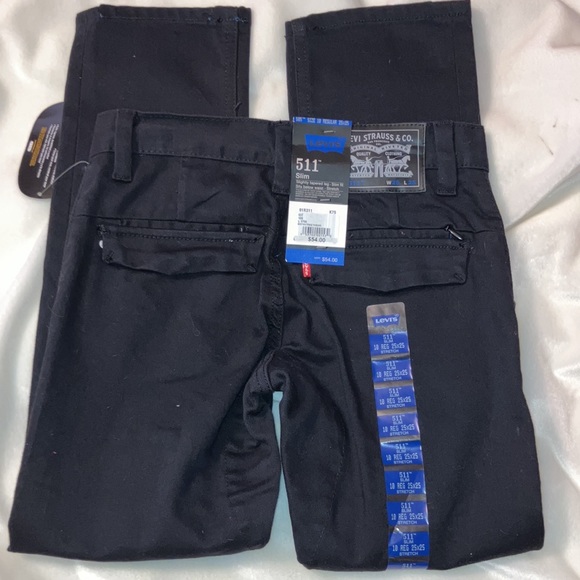 NWT 511 Slim Fit Black Boys Streetwear jeans. boys size 10 regular 25x25 - Picture 1 of 10